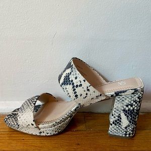 BP chunky size 9 snakeskin sandals. Only worn once